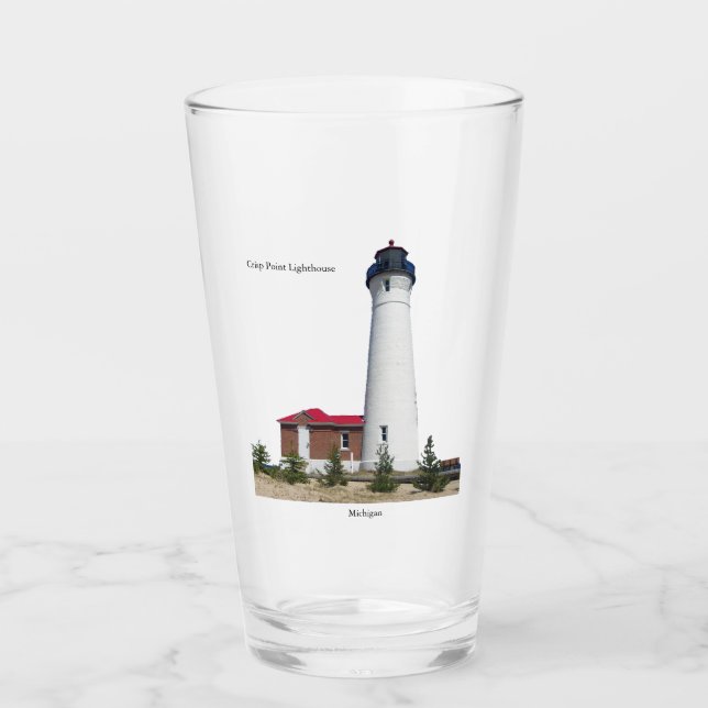 Crisp Point Lighthouse-glas Glaskopp (Framsida)
