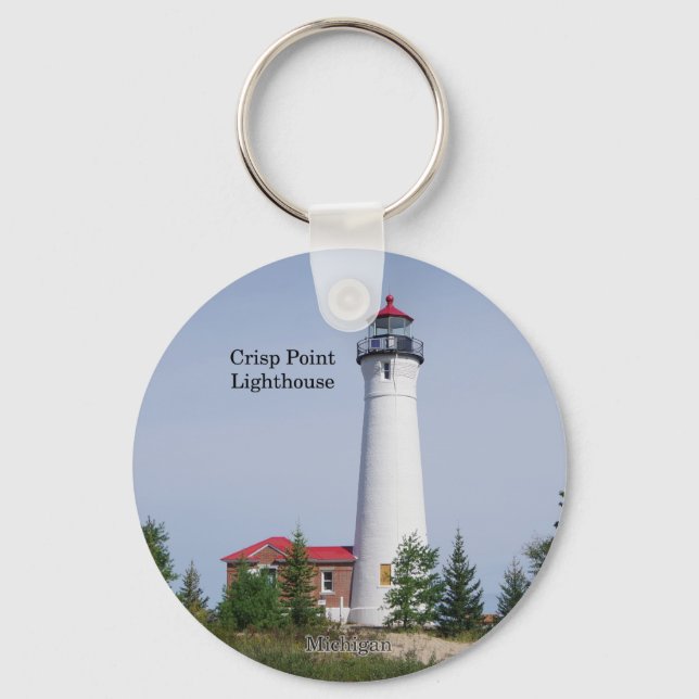 Crisp Point Lighthouse-nyckelring Nyckelring (Framsida)