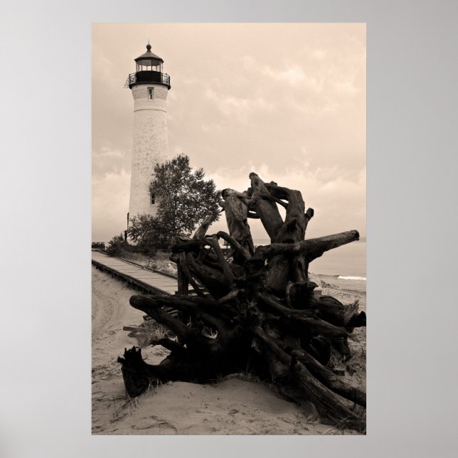 Crisp Point Lighthouse Poster (Framsidan)