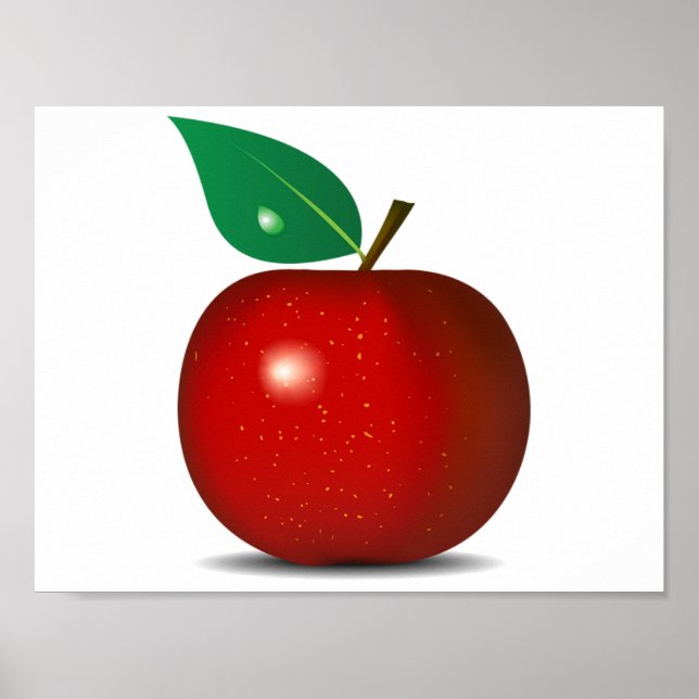 Crisp Red Apple Poster (Framsidan)
