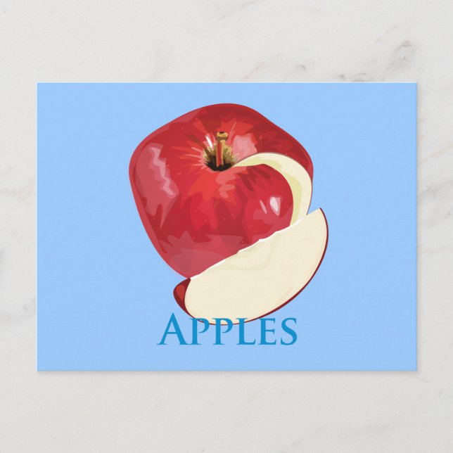 Crisp Red Apple Vykort (Framsida)
