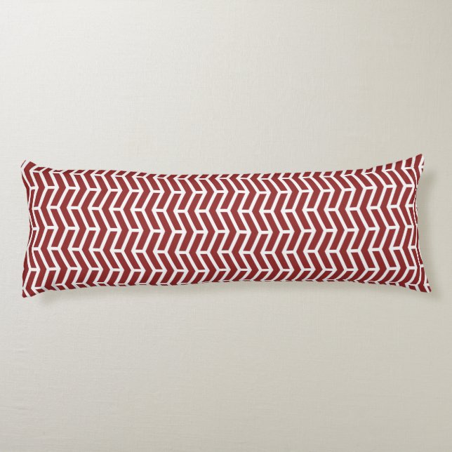 Crisp Vass OppArrows Chevron Red White Kroppskudde (Baksidan)