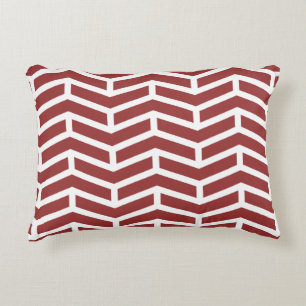 Crisp Vass OppArrows Chevron Red White Prydnadskudde