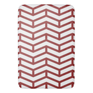 Crisp Vass OppArrows Chevron White Red Badrumsmatta