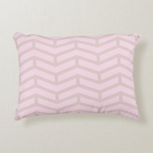 Crisp Vass Oppositionen Arrows Chevron Rosa Neutra Prydnadskudde