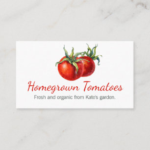 Crisp White Homfarm Tomato Sale Visitkort