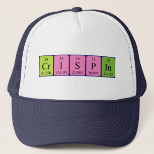 Crispin Periodisk hat bord namn Keps