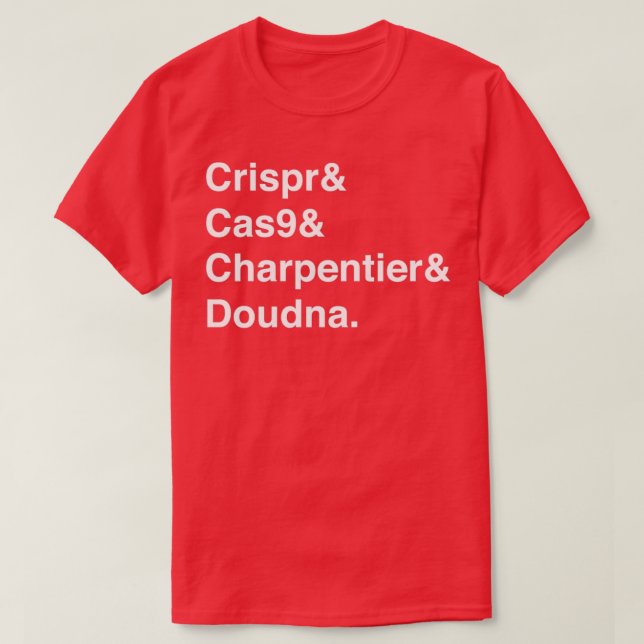 Crispr Cas9 Charpentier Doudna Nobelpris T Shirt (Design framsida)