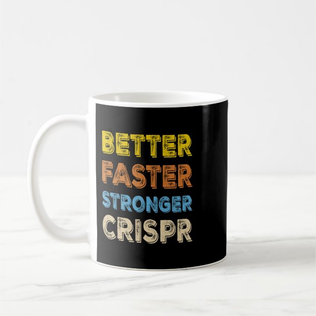 Crispr DNA Edits Funny Scientist Biolog Kaffemugg (Vänster)