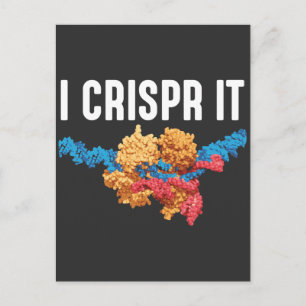 Crispr DNA-organismer Science Biology Teacher Vykort