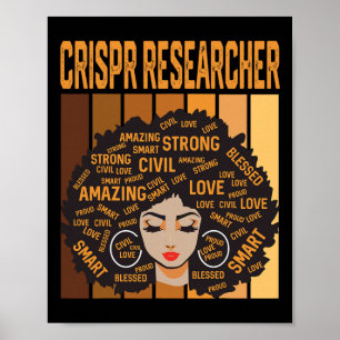 Crispr-forskare kraftfull Bla i svarta historiemån Poster