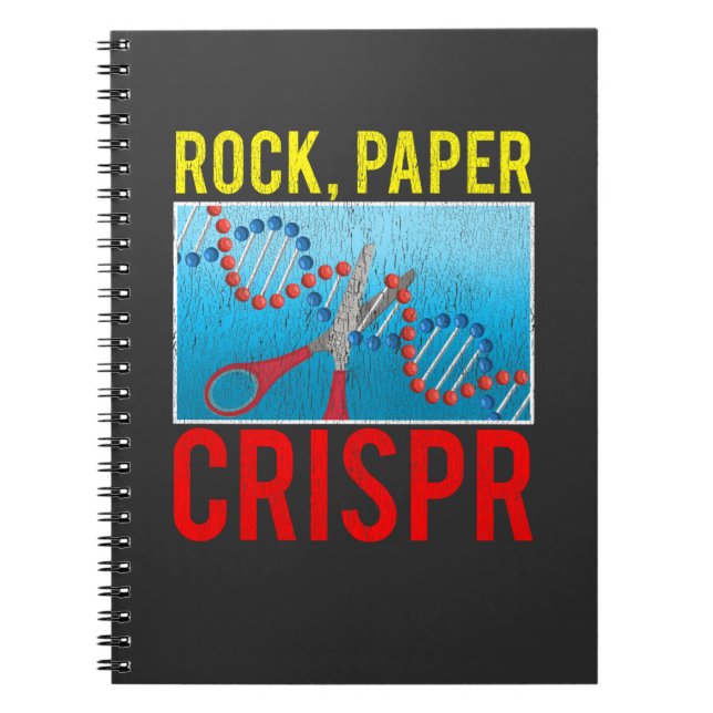 Crispr Funny Biology Student Science Biolog DNA Anteckningsbok (Framsidan)