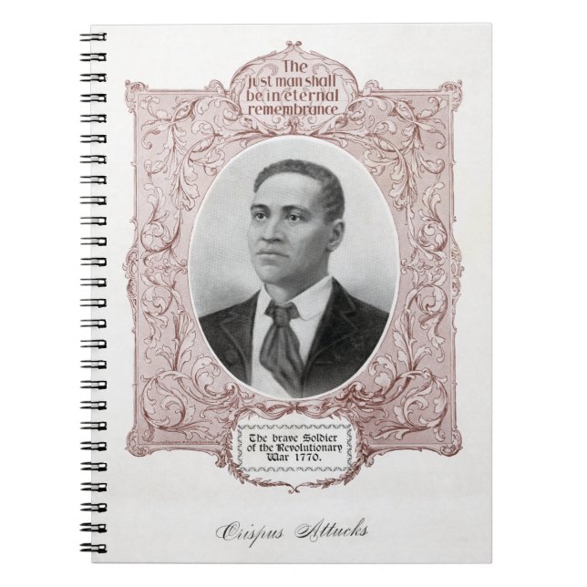 Crispus Attucks: Martyr of American Revolution Anteckningsbok (Framsidan)