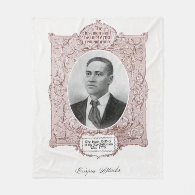 Crispus Attucks: Martyr of American Revolution Fleecefilt (Framsidan)