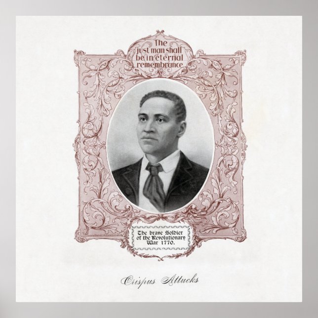 Crispus Attucks: Martyr of American Revolution Poster (Framsidan)