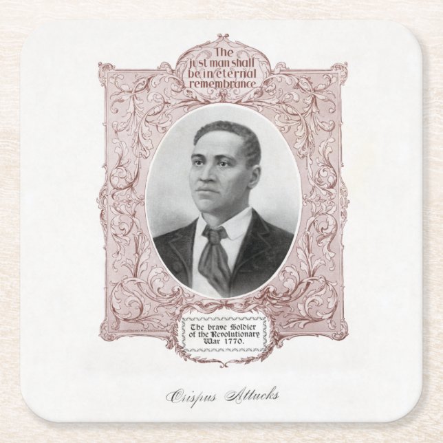 Crispus Attucks: Martyr of American Revolution Underlägg Papper Kvadrat (Framsidan)