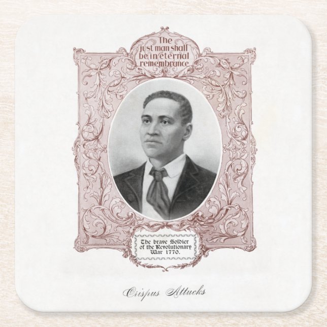 Crispus Attucks: Martyr of American Revolution Underlägg Papper Kvadrat (Framsidan)