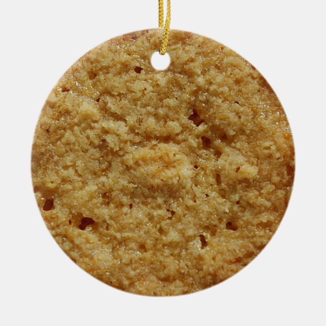 Crispy bakad kakafödelsedag eller julprydnad julgransprydnad keramik (Framsidan)
