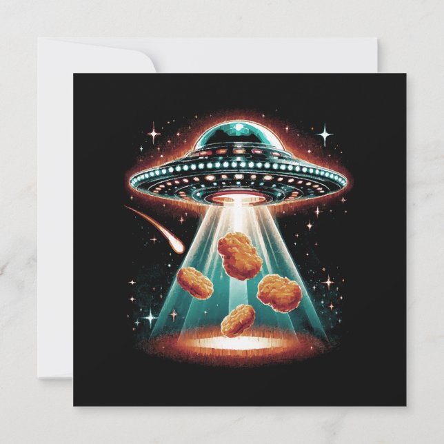 Crispy Chicken Nugget Inbjudningar (Baksida)