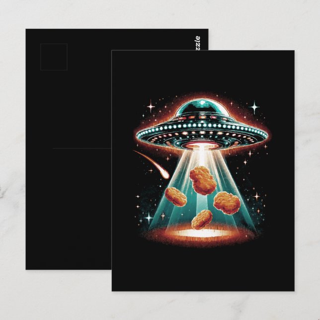 Crispy Chicken Nugget Vykort (Fram/baksida)