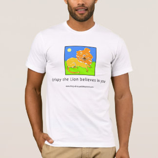 Crispy den lejona tron i dig tee shirt