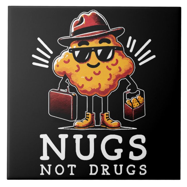 Crispy Nugs Inte Droger Kakelplatta (Framsidan)