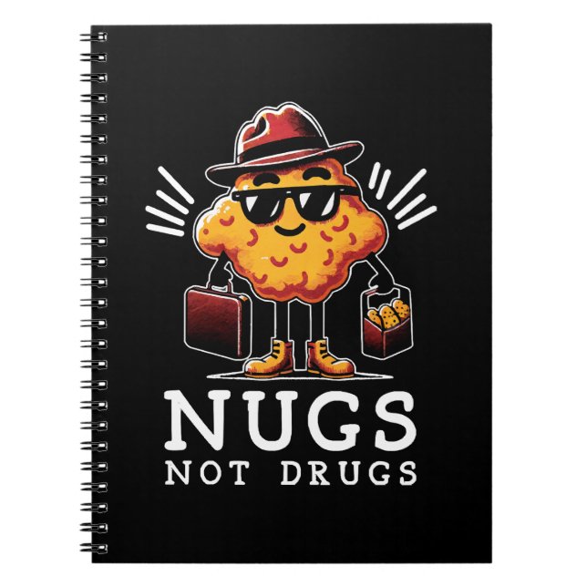 Crispy Nugs Not Drugs Anteckningsbok (Framsidan)