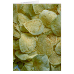 Crispy potatischiper hälsningskort