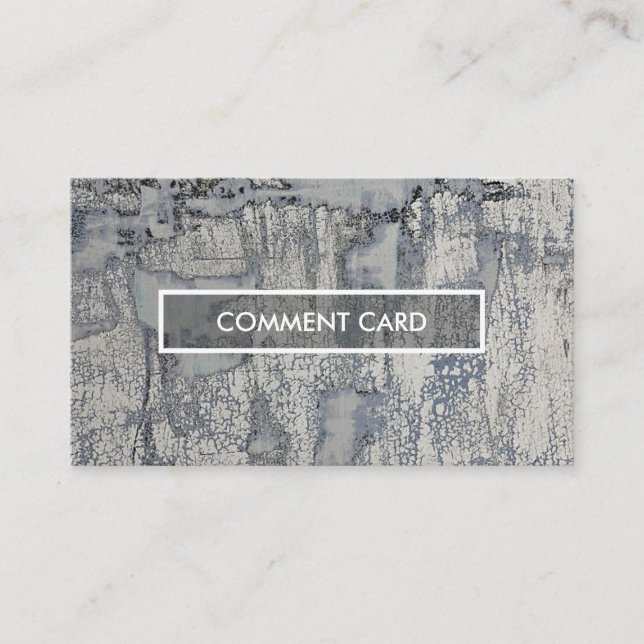 crispy struktur för kommentarkort visitkort (Framsida)