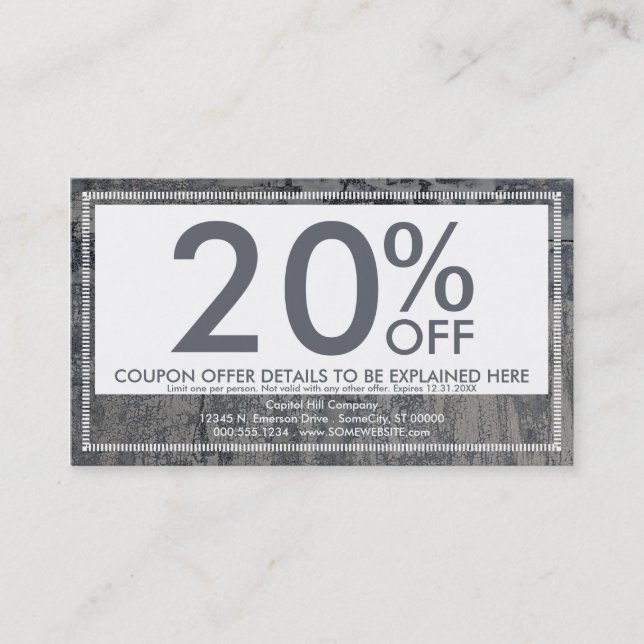 crispy strukturkupongkort rabattkort (Framsida)