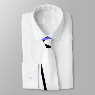 Criss Crossed Blue and Black Rand on White Slips