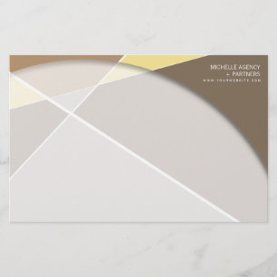 Criss Kor Geometric Mönster Snyggt Mod Art Brevpapper