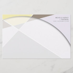 Criss Kor Geometric Mönster Snyggt Mod Art Brevpapper