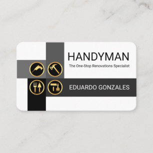Crisscross Handyman Verktygslager Visitkort