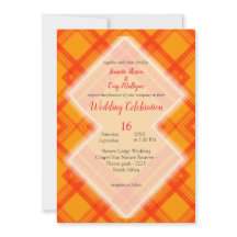 Crisscrossed Red och orange check mönster