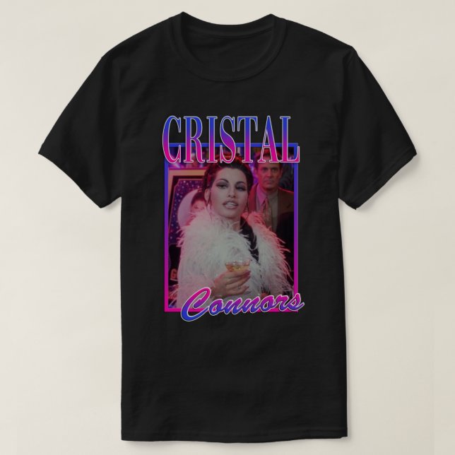 Cristal Connors Showtjejer Tribute Sticker T Shirt (Design framsida)