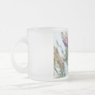 Cristal flower mug ♡ Taza de vidrio flores  Frostad Glasmugg