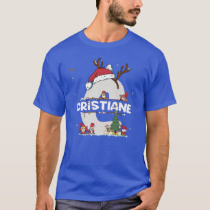 Cristiane Christmasw Cristiane Namn för roligt Jul T Shirt