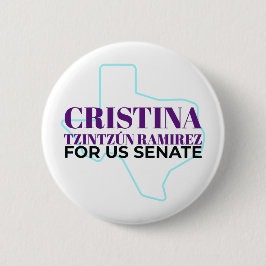 Cristina Tzintzún Ramirez for US Senate Button 2 Knapp