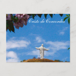 Cristo de Concordia Staty av Jesus Vykort