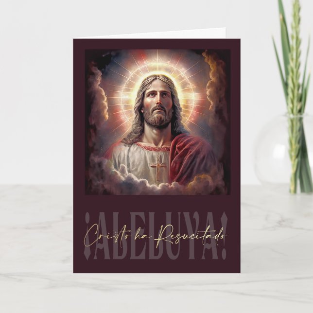 Cristo har återuppcitado! Påsk-kort på spanska Helgkort (Framsida)