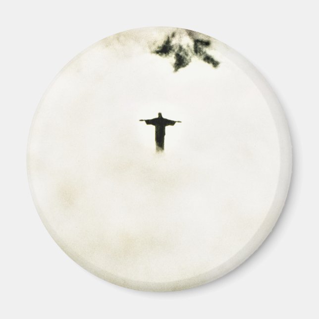 Cristo Redentor i molnen Magnet (Framsidan)