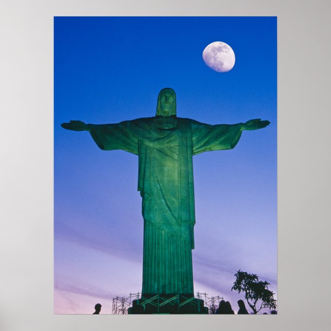 Cristo Redentor-statyn| Rio de Janeiro Brasilien Poster (Framsidan)