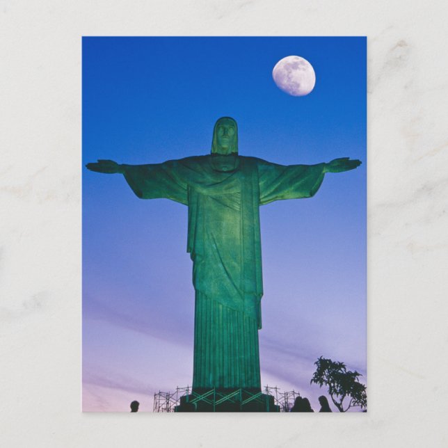 Cristo Redentor-statyn| Rio de Janeiro Brasilien Vykort (Framsida)