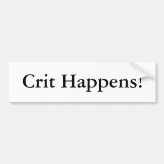 Crit Happens! Bildekal