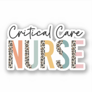 Critical Care Nurse CCU Critical Care Unit Nursing Klistermärken