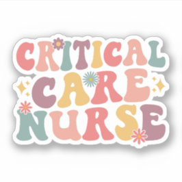 Critical Care Nurse CCU Critical Care Unit Nursing Klistermärken