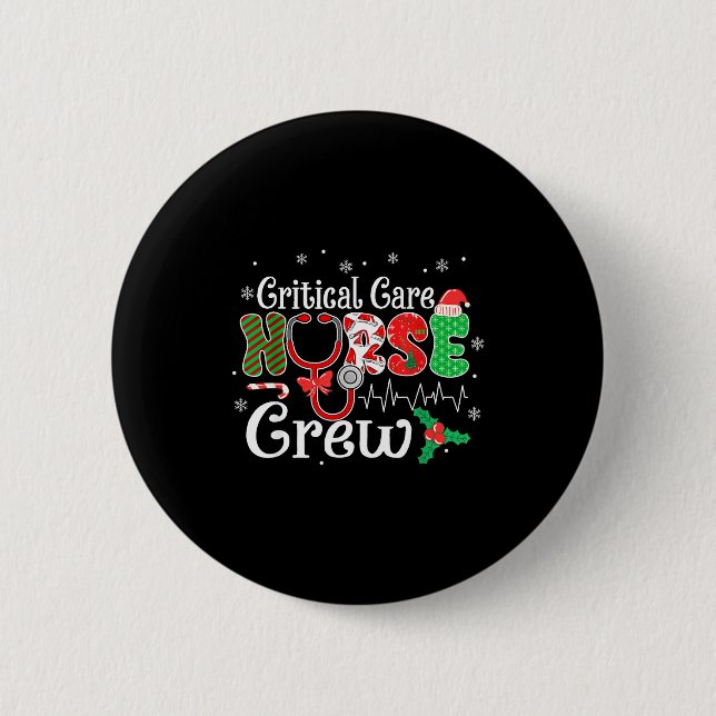 Critical Care Nurse Crew Stethoscope Santa Hat Chr Knapp (Framsida)