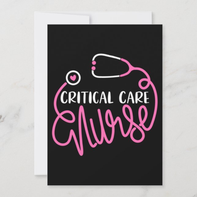 Critical Care Nurse Logo RN Critical Care Nursing Inbjudningar (Framsida)