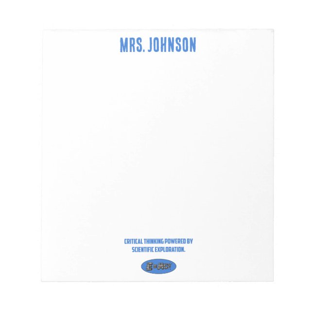 Critical Thinking Powered By Science Exploration Anteckningsblock (Framsida)